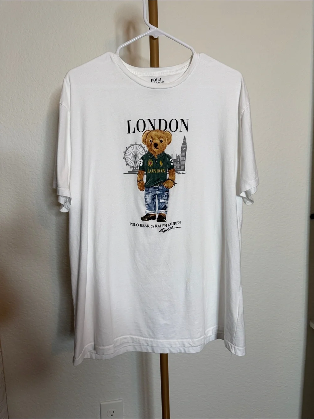 Polo by Ralph Lauren White London Polo Bear Graphic Tee